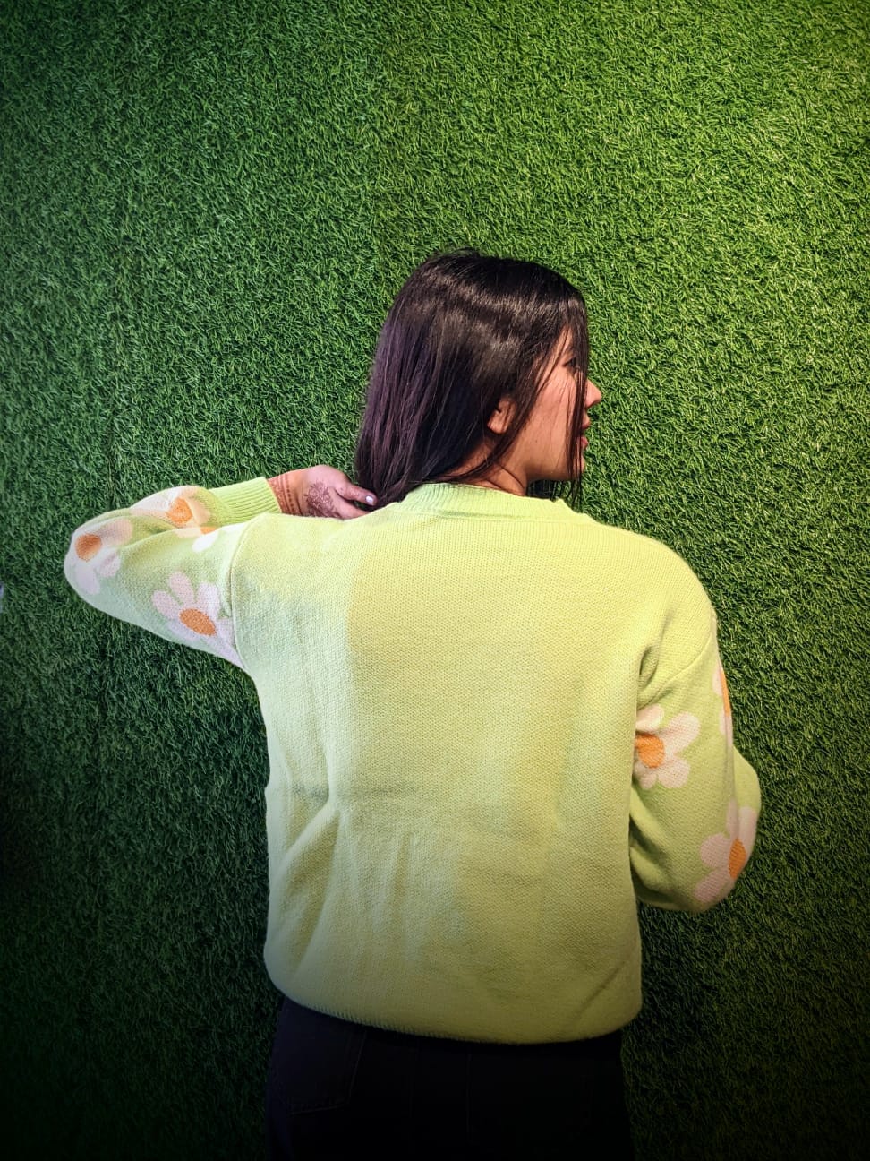 Pullover Women Sweaters Green (???) Regular Sleeves  | GKD-1065